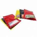 7.5" x 11.25" Red ZipSeal Pouch with Tamper Evident Zipper, Hang Hole and Tear Notch(1,000/case) - V5ZBXRDW07511